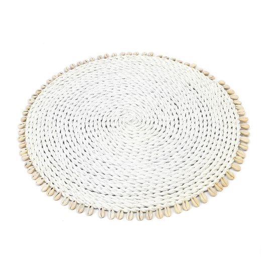 The Seagrass Shell Placemat - White