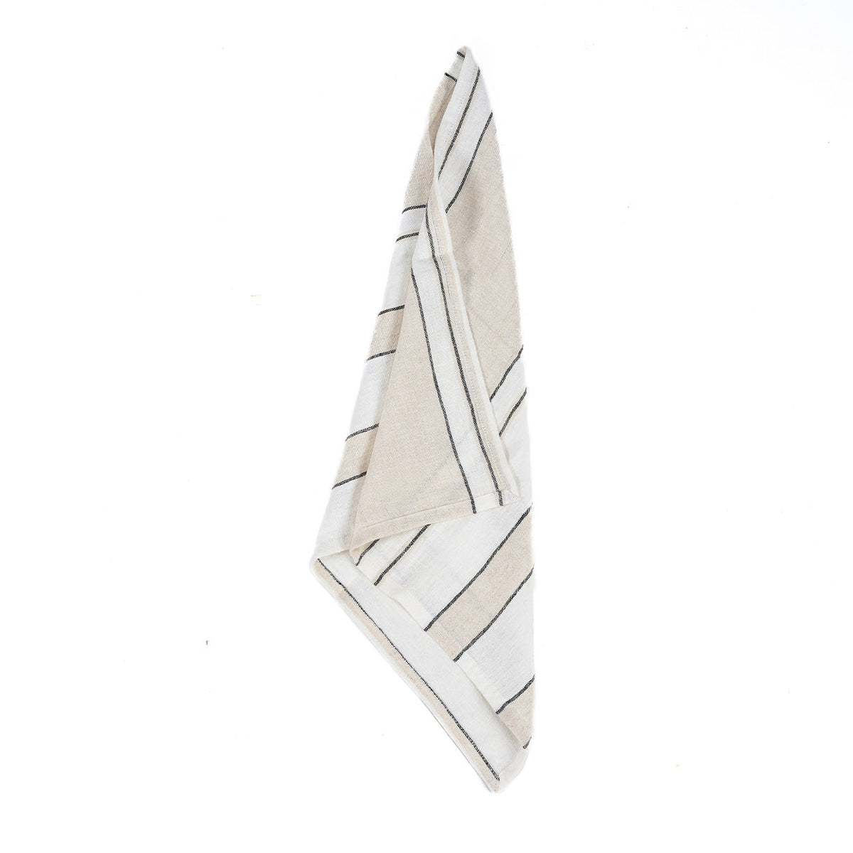 The Provence Napkin - Natural Black and White - 45x45