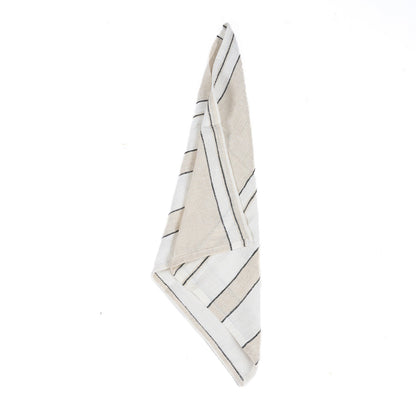 The Provence Napkin - Natural Black and White - 45x45