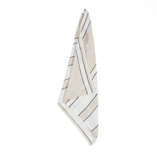 The Provence Napkin - Natural Black and White - 45x45