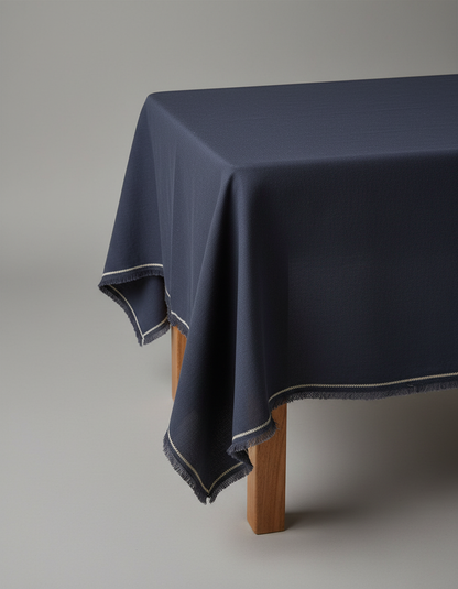 The Tuscany Tablecloth - Black Natural - 150x250