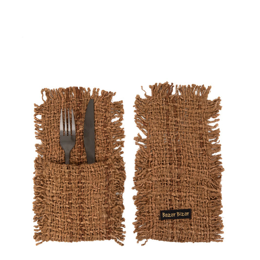 The Oh My Gee Cutlery Holder - Brown