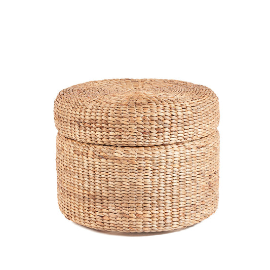 The Circle Storage Ottoman - Natural