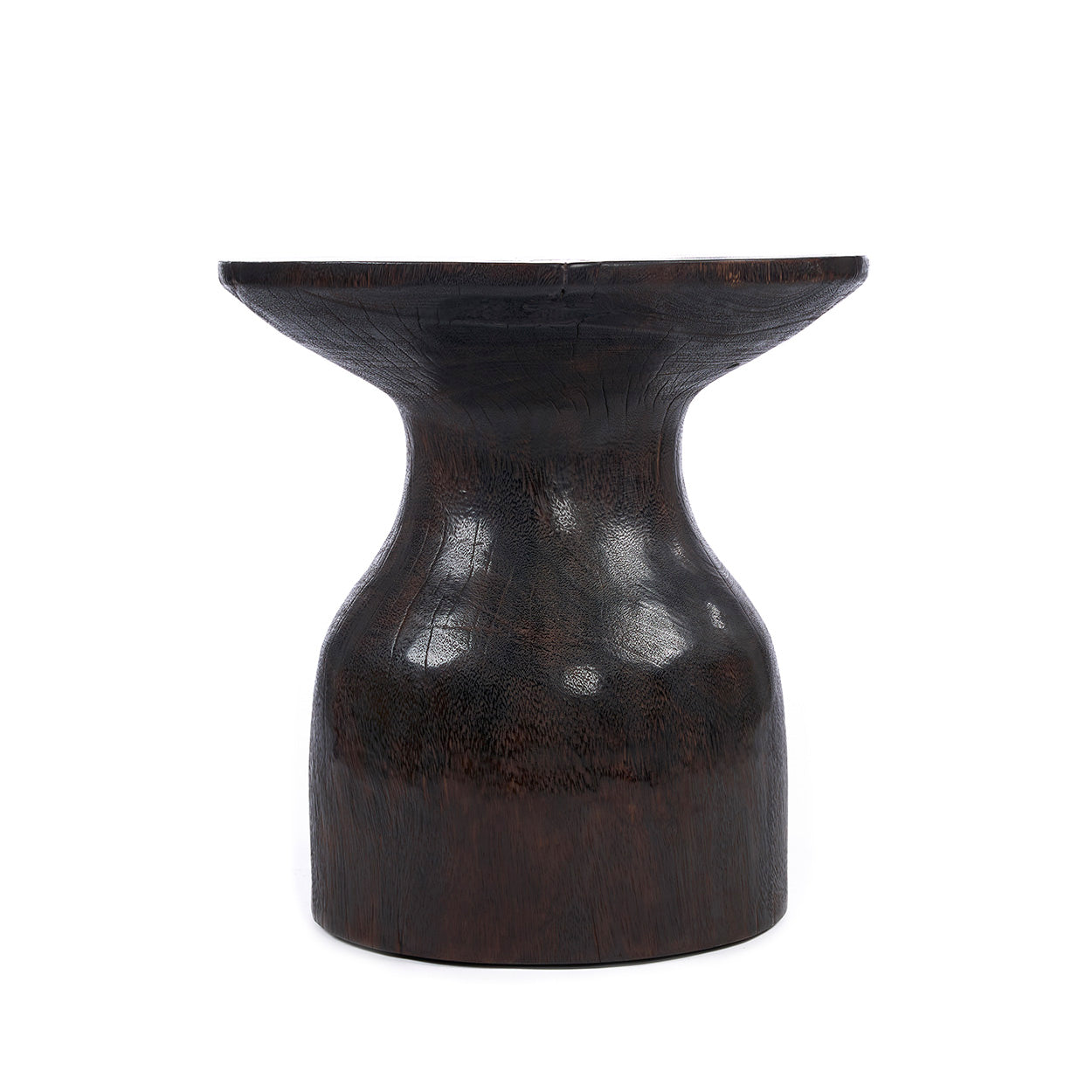 The Hourglass Side Table - Dark Walnut