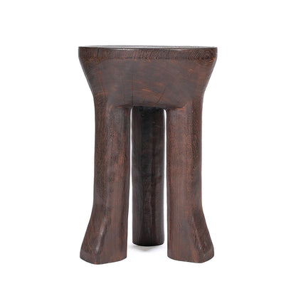 The Java Tripod Side Table - Dark Walnut
