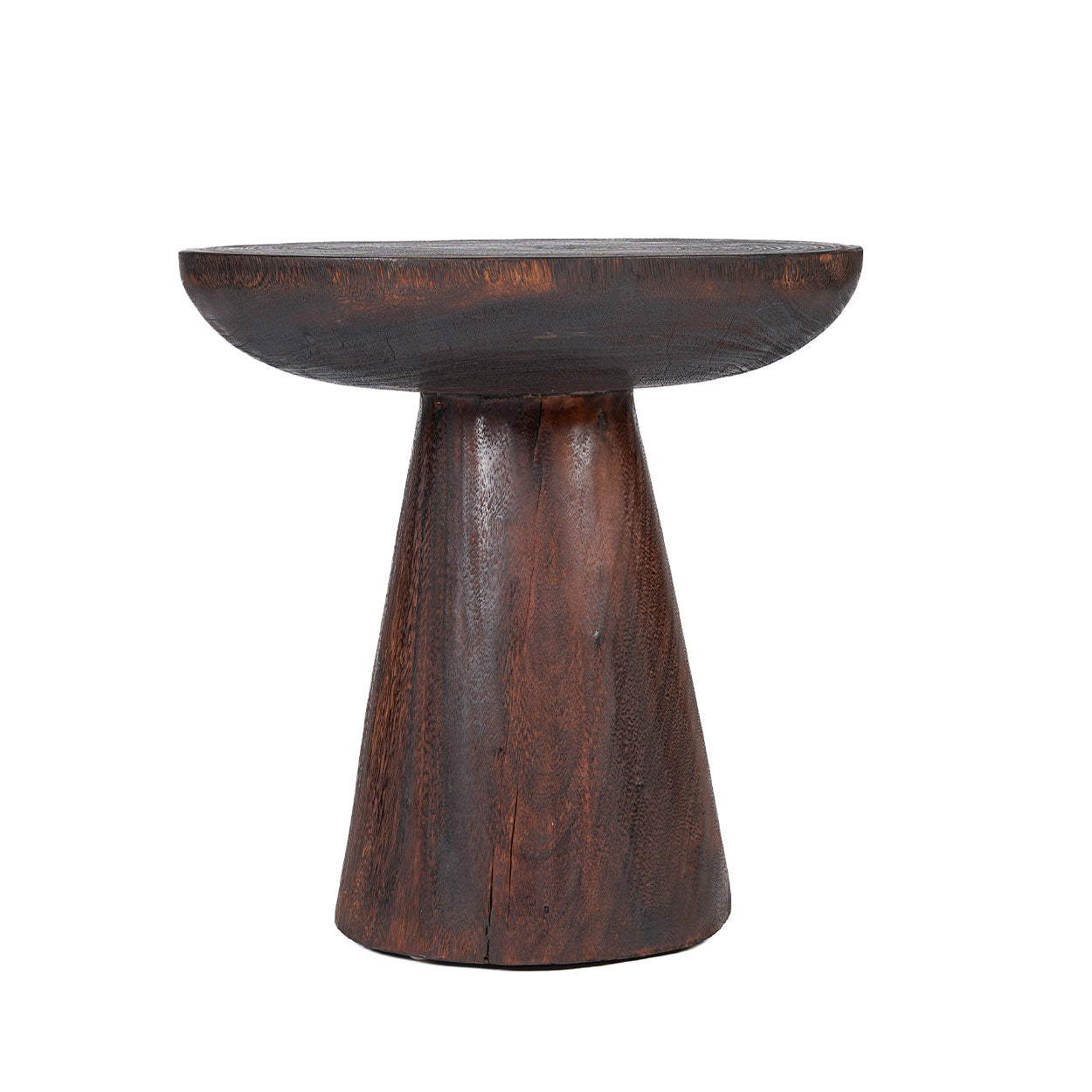 The Cone Alone Side Table - Dark Walnut