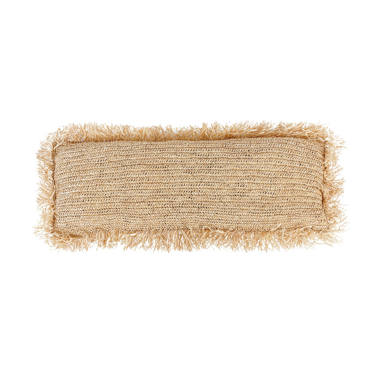 The Raffia Cushion Cover Rectangular - Natural - 35x100