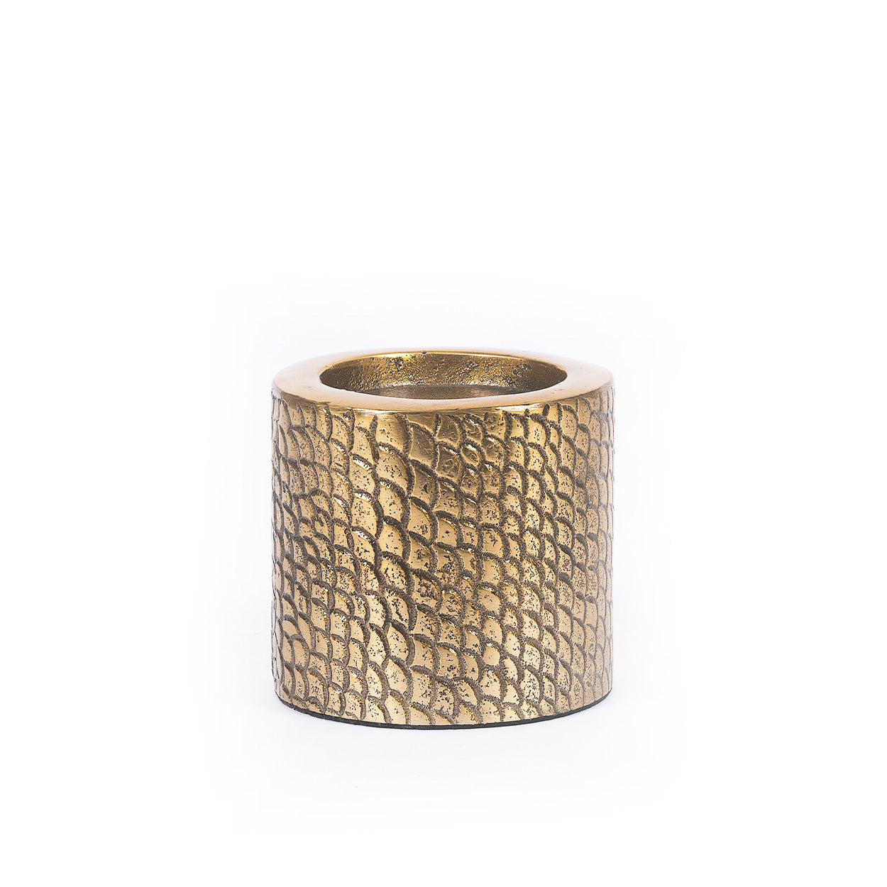 The Croco Candle Holder - Brass - M