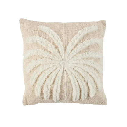 The Isla Palm Cushion Cover - Natural White