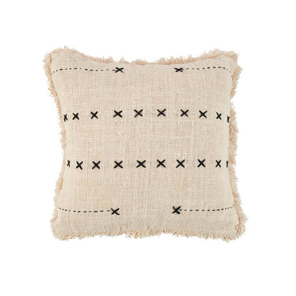 The French Kiss Cushion Cover - Natural Black