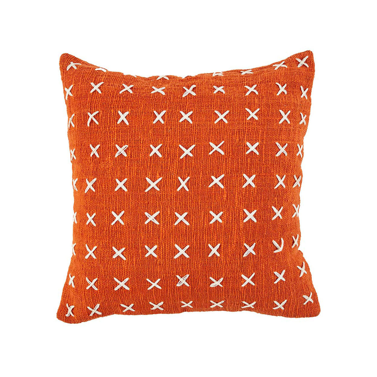 The Zillion Kiss Cushion Cover - Terracotta White