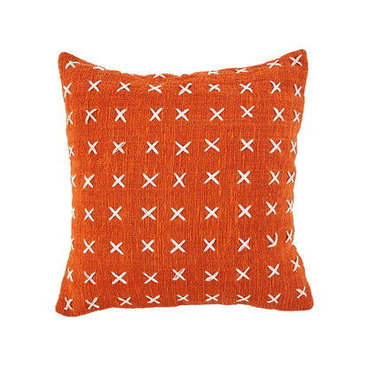 The Zillion Kiss Cushion Cover - Terracotta White