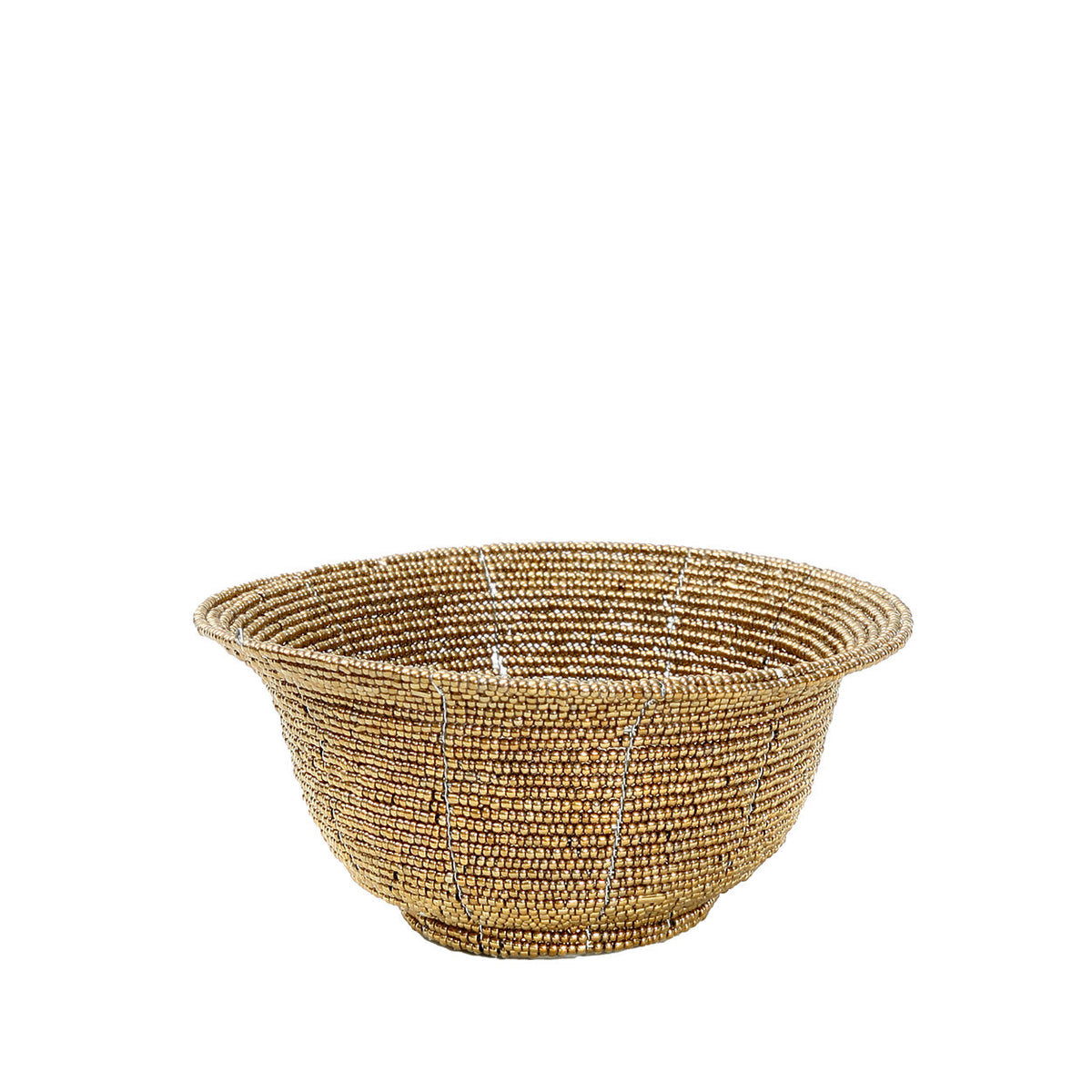The Beaded Bowl Low - Gold - S