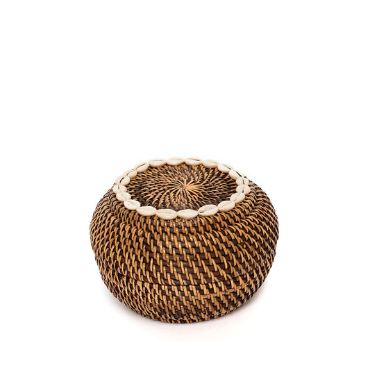 The Colonial Peek-a-Boo Basket - Natural Brown - S