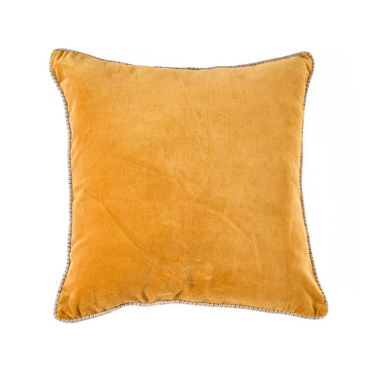 The Velvet Crush Cushion Cover - Mustard - 50x50