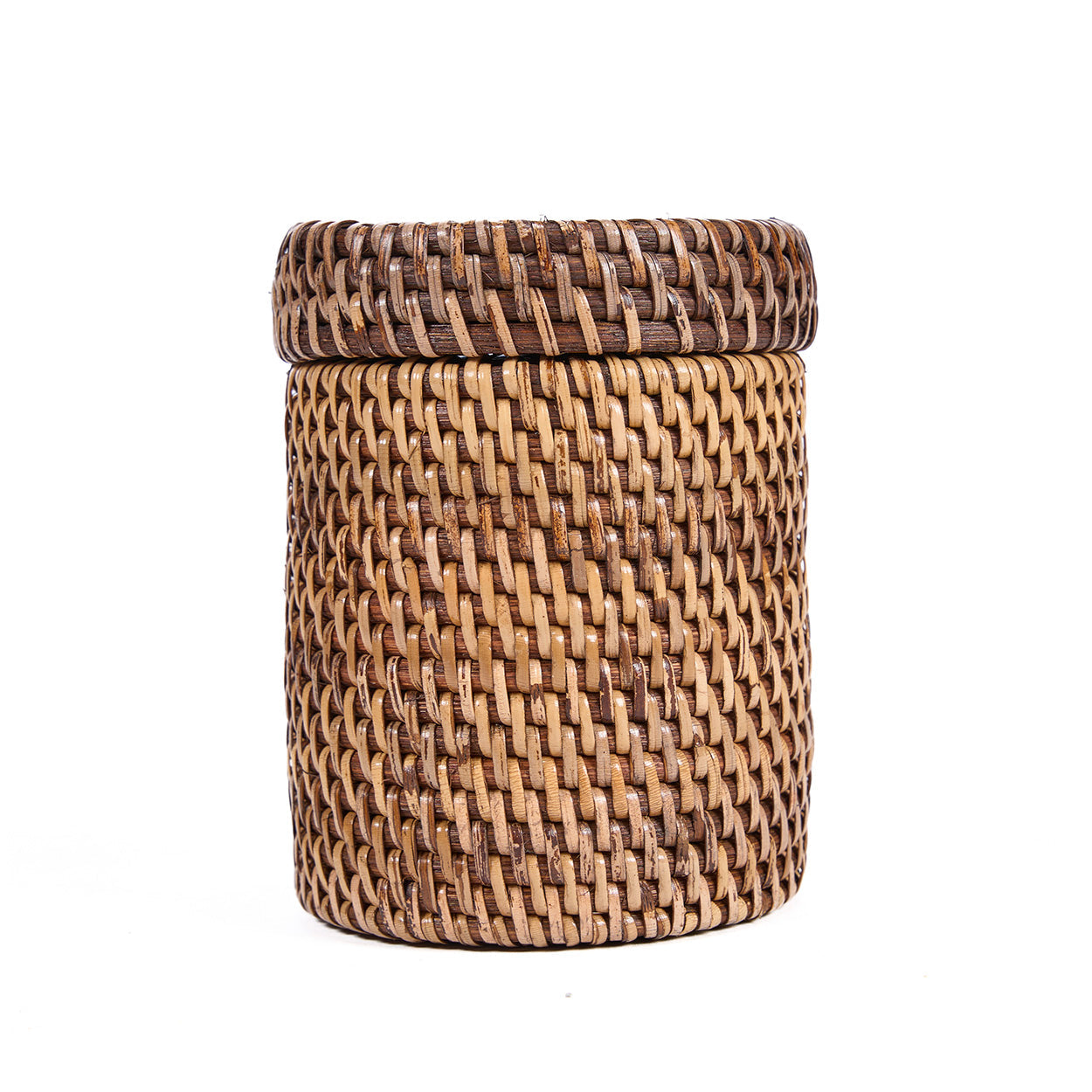 The Rattan Canister - Natural Brown