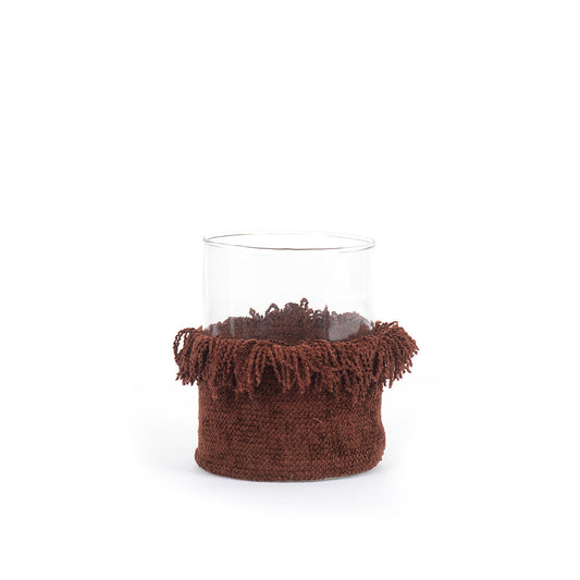 The Oh My Gee Candle Holder - Burgundy Velvet - L