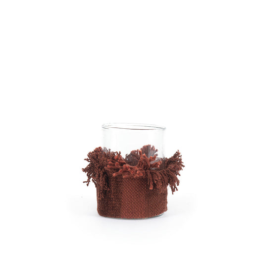 The Oh My Gee Candle Holder - Burgundy Velvet - M