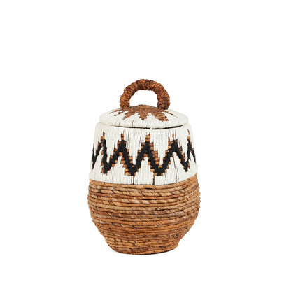 The Little Bay Beach Basket - Natural White - S