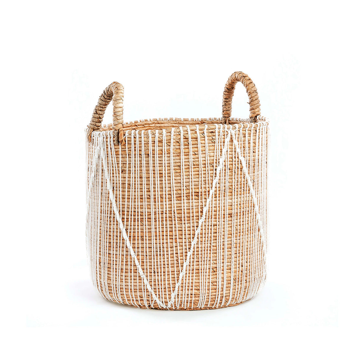 The Straight Stitched Macrame Basket - M