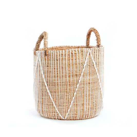 The Straight Stitched Macrame Basket - M