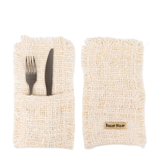 The Oh My Gee Cutlery Holder - Cream