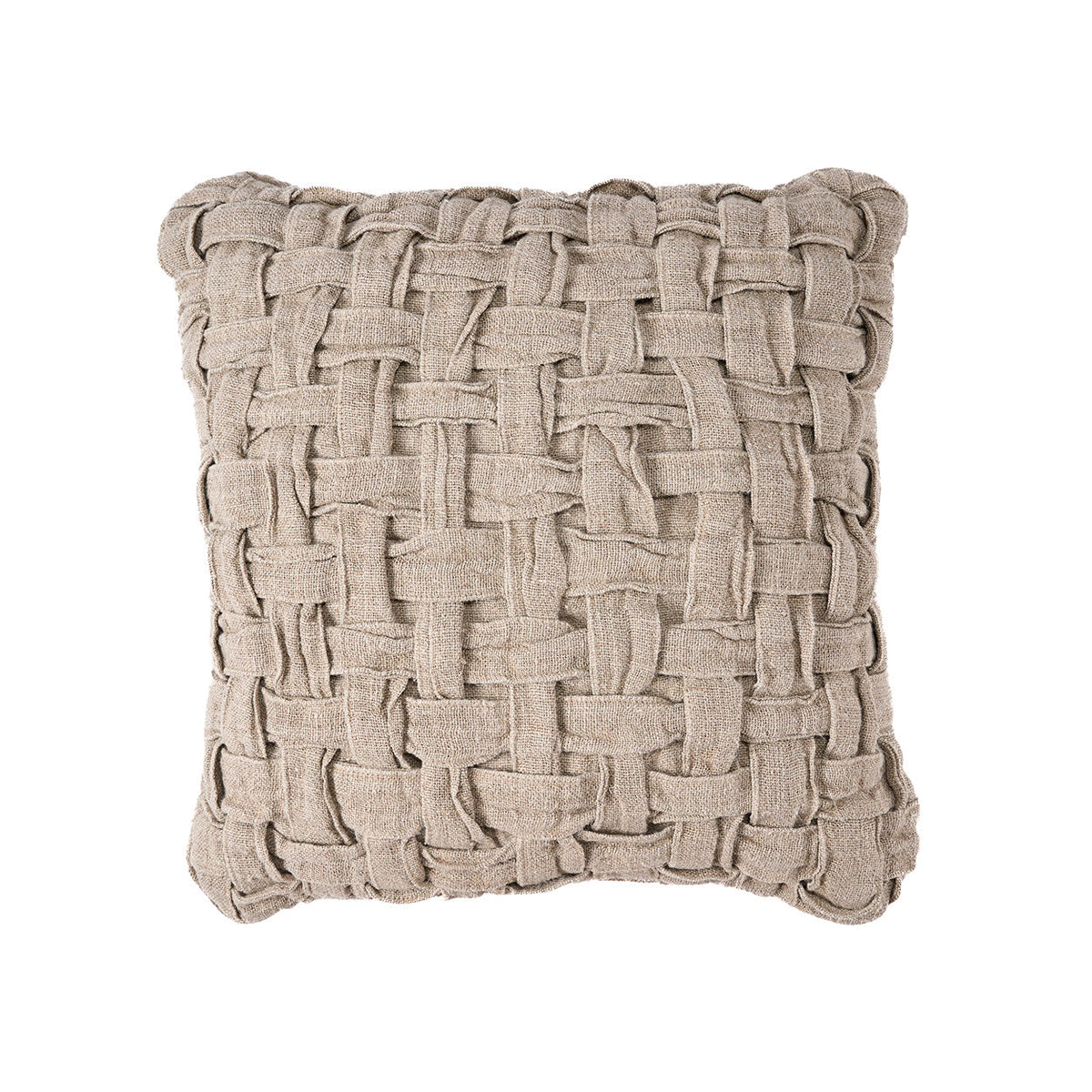 The Linen Crosier Cushion Cover - Natural