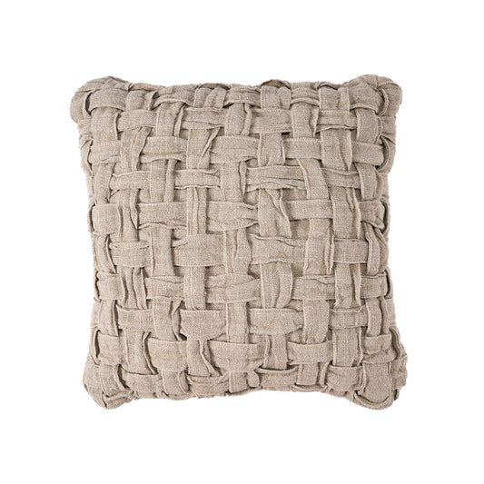 The Linen Crosier Cushion Cover - Natural