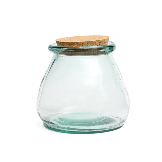 The Belly Glass Pot - Blue - L