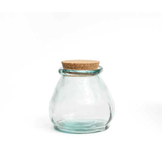 The Belly Glass Pot - Blue - S