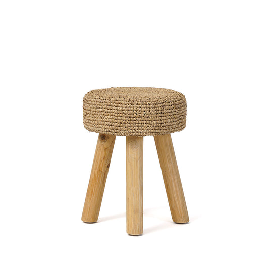 The Raffia Stool - Natural