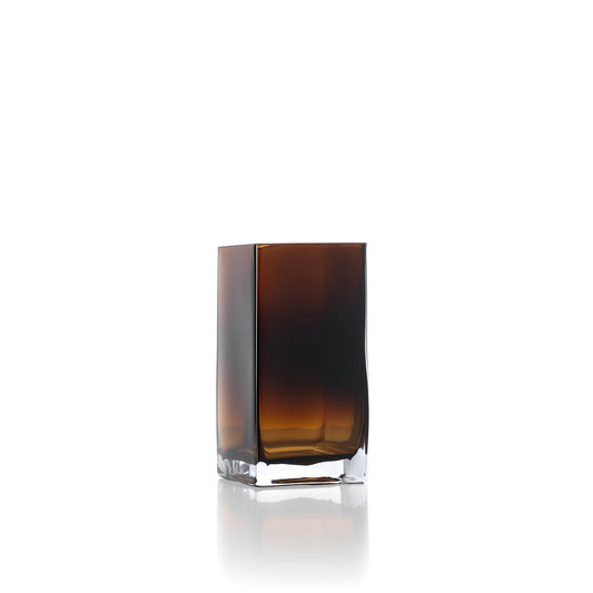 The Amber Cuboid Vase - Amber - S