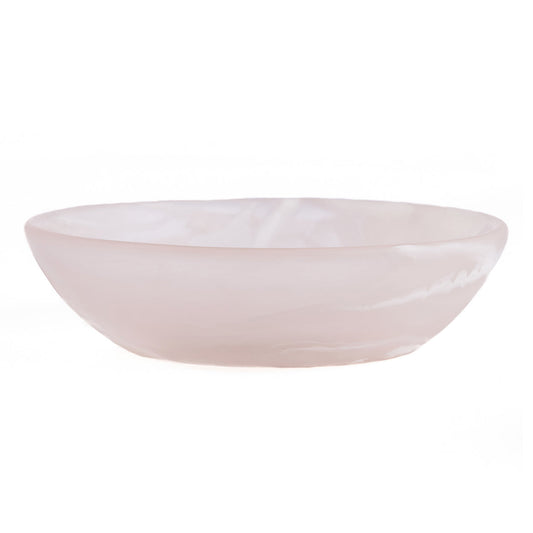 The Resin Organic Bowl - Pink White - M