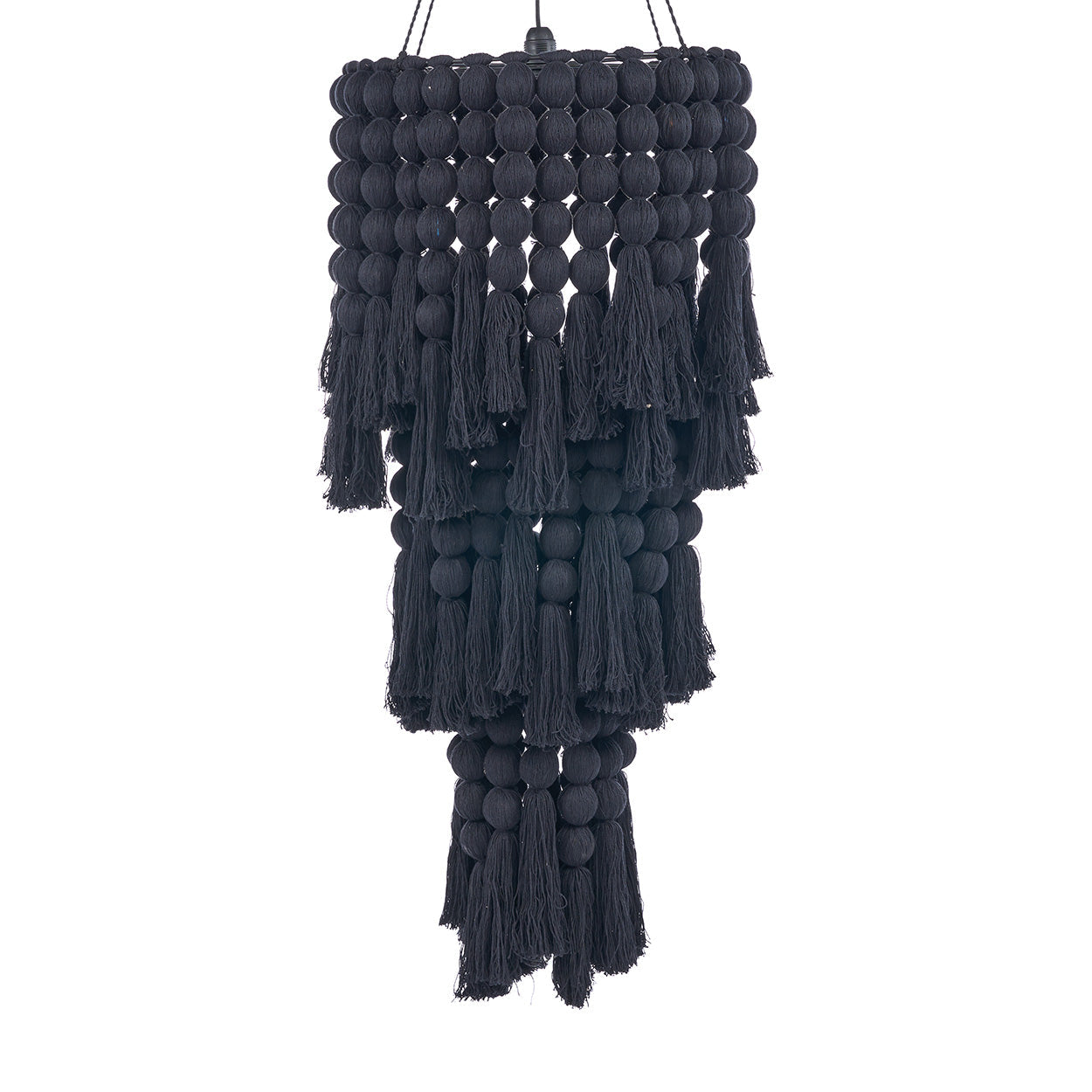 The Nomad Cotton Chandelier - Black - XL
