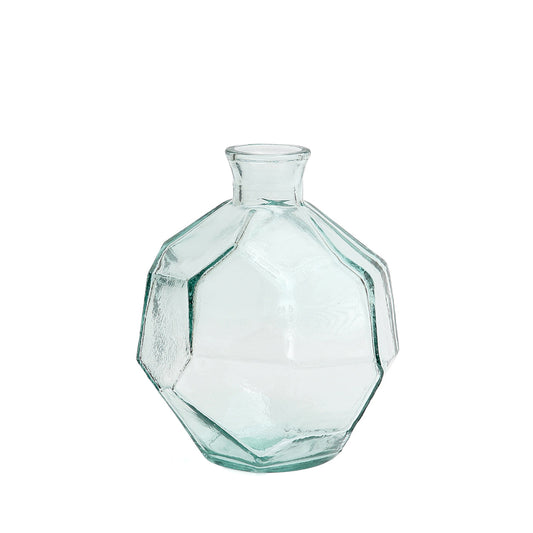 The Round Origami Vase - Blue