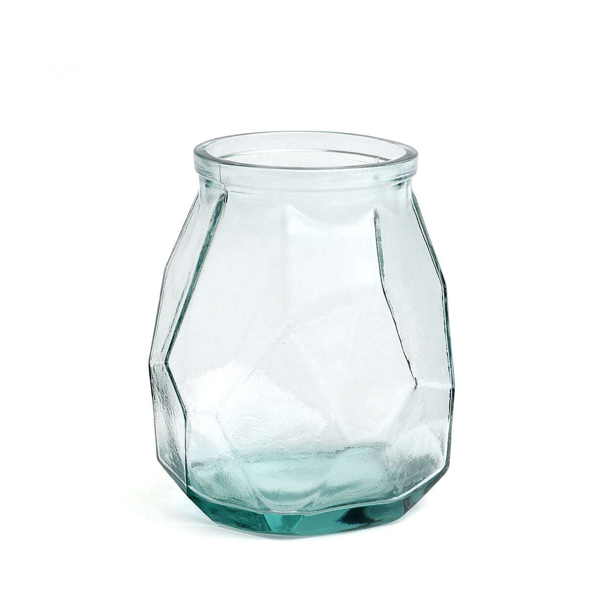 The Wide Origami Vase - Blue