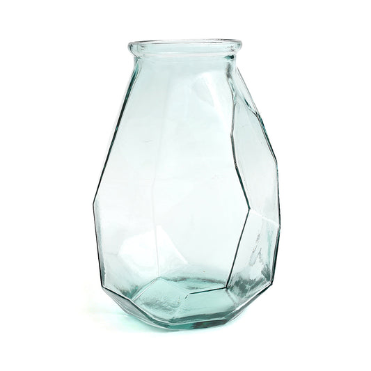 The Long Origami Vase - Blue