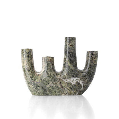 The Bidasar Marble Vase - Green - High