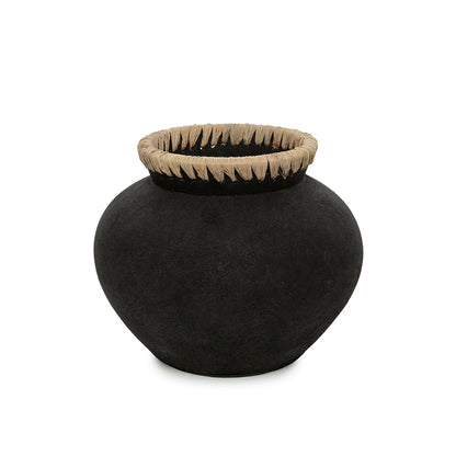The Styly Vase - Black Natural - M