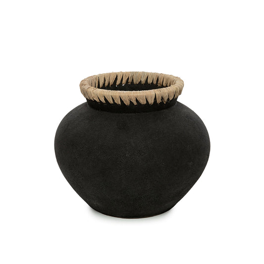 The Styly Vase - Black Natural - M