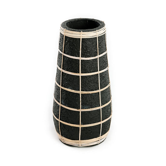 The Cutie Vase - Black Natural - L