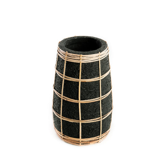 The Cutie Vase - Black Natural - S