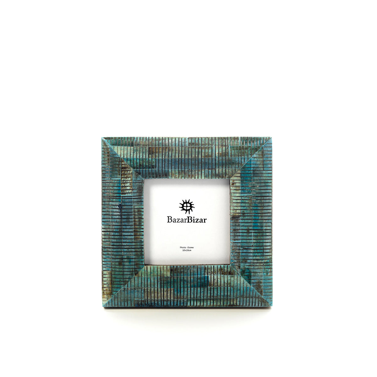 The Ocean Ripple Frame - Turquoise - 10x10