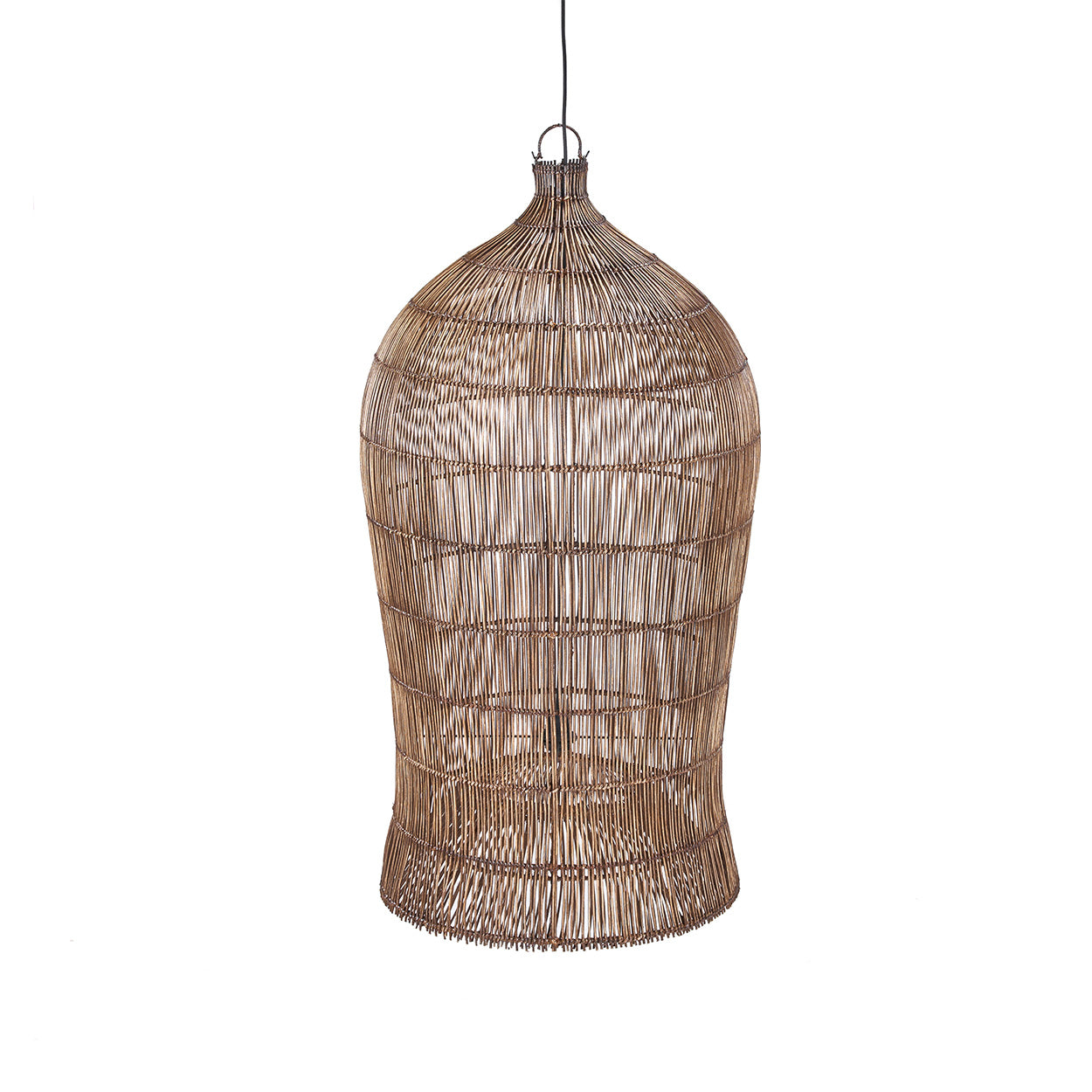The Woven Bell Pendant - Dark Walnut - XL