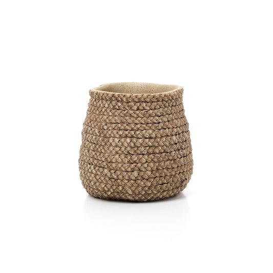 The Fake Braided Planter - Natural - M