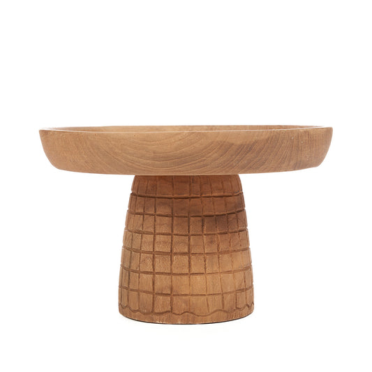 The Checkered Cake Dish - Natural
