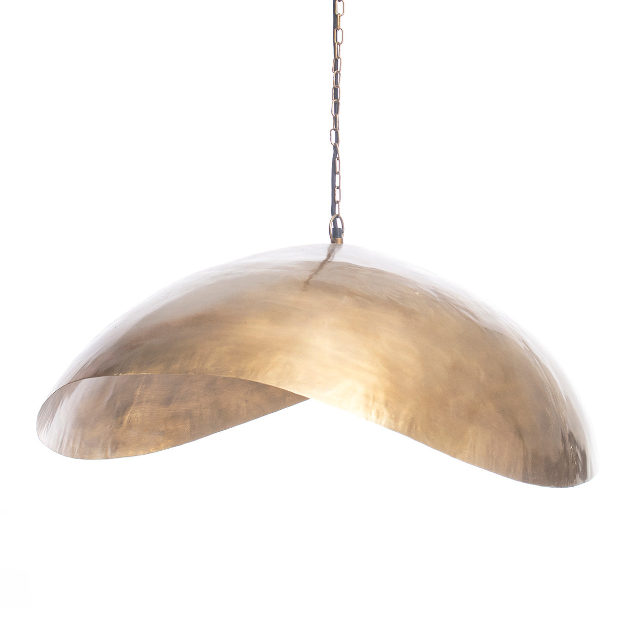 The Fortune Cookie Pendant - Brass - XL