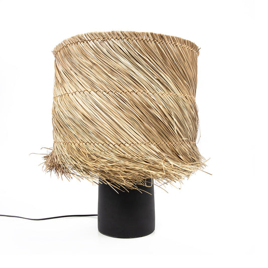 The Pandan Table Lamp - Black Natural