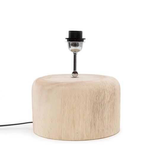 The Teak Wood Table Lamp Base - Natural