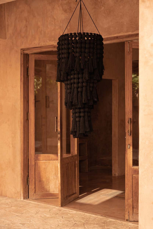 The Nomad Cotton Chandelier - Black - XL